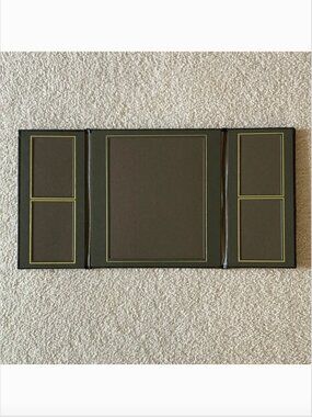 Padded Photo Folio - Brown - Camille - Rectangular Photo Slots
